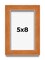 Photo Size Classic Brown Picture Frame - UV Acrylic, Foam Board Backing, Hanging Hardware